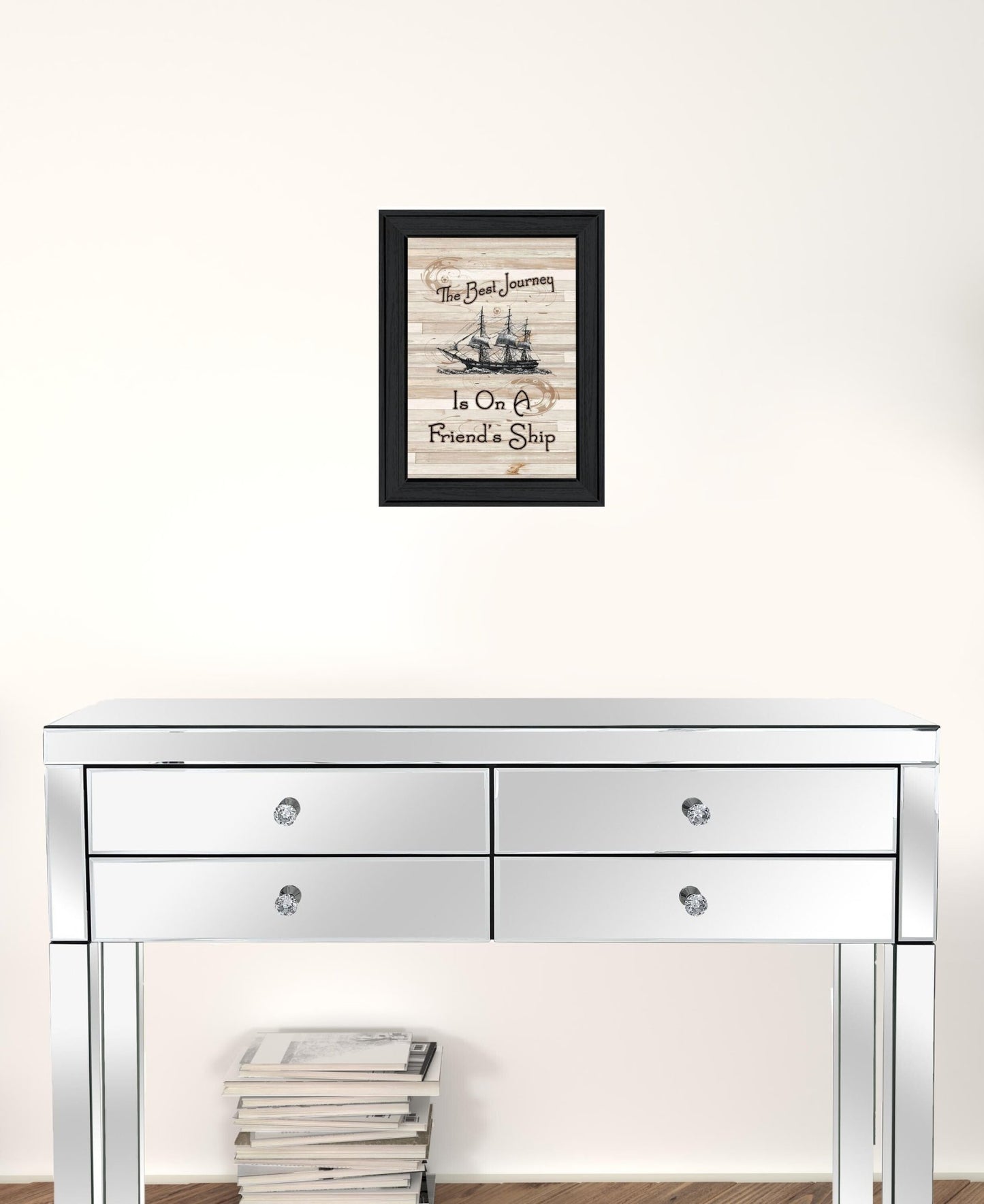 Friendship Journey 1 Black Framed Print Wall Art - Galactic capuchin