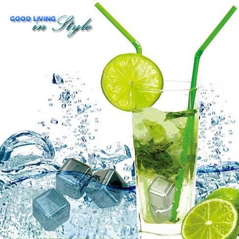 Steel Chillers - The Stainless Steel Food Grade Ice Cubes for Cocktails - Galactic capuchin