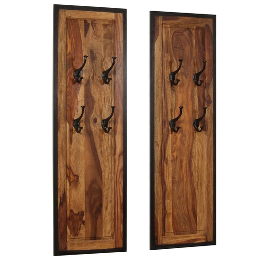 Coat Rack Acacia wood with natural grain patterns - Galactic capuchin