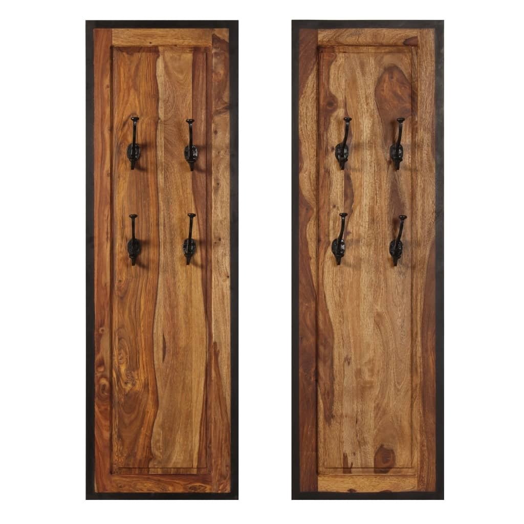 Coat Rack Acacia wood with natural grain patterns - Galactic capuchin