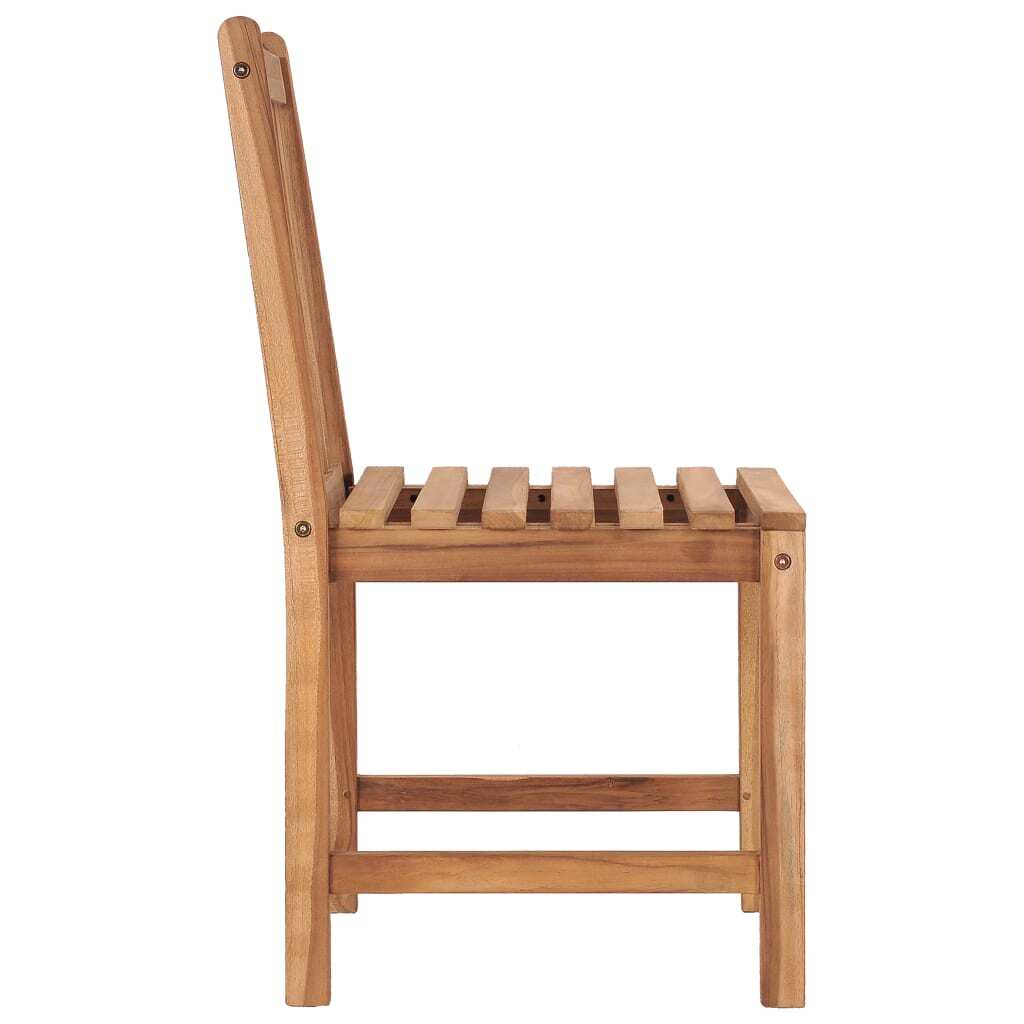 Patio Chairs 2 pcs with Cushions Solid Teak Wood - Galactic capuchin