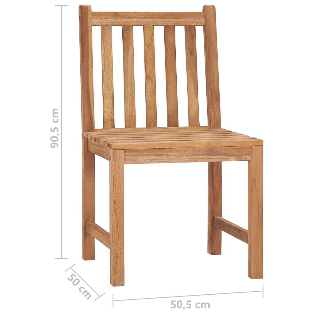 Patio Chairs 2 pcs with Cushions Solid Teak Wood - Galactic capuchin