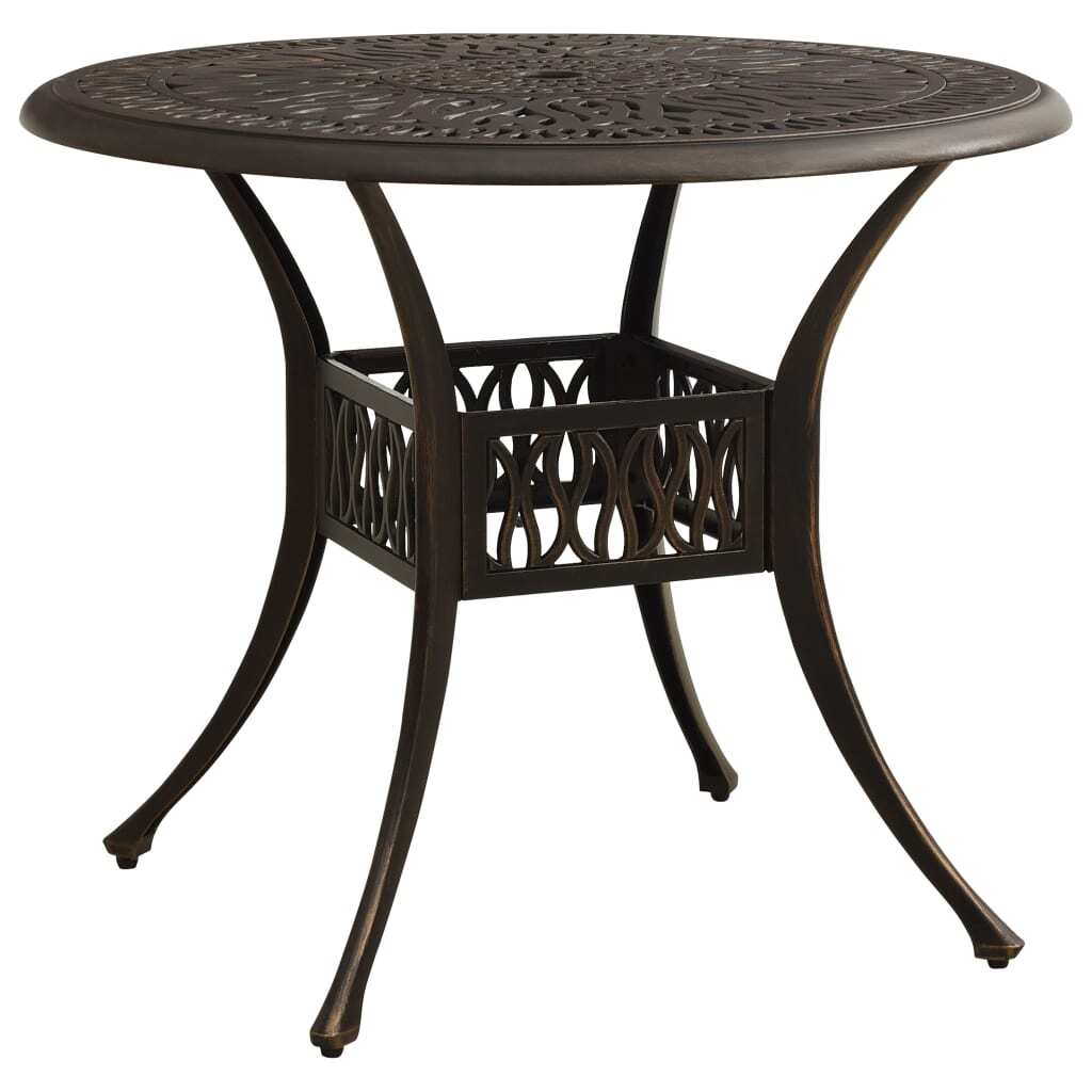 3 Piece Bistro Set Cast Aluminum Bronze - Galactic capuchin