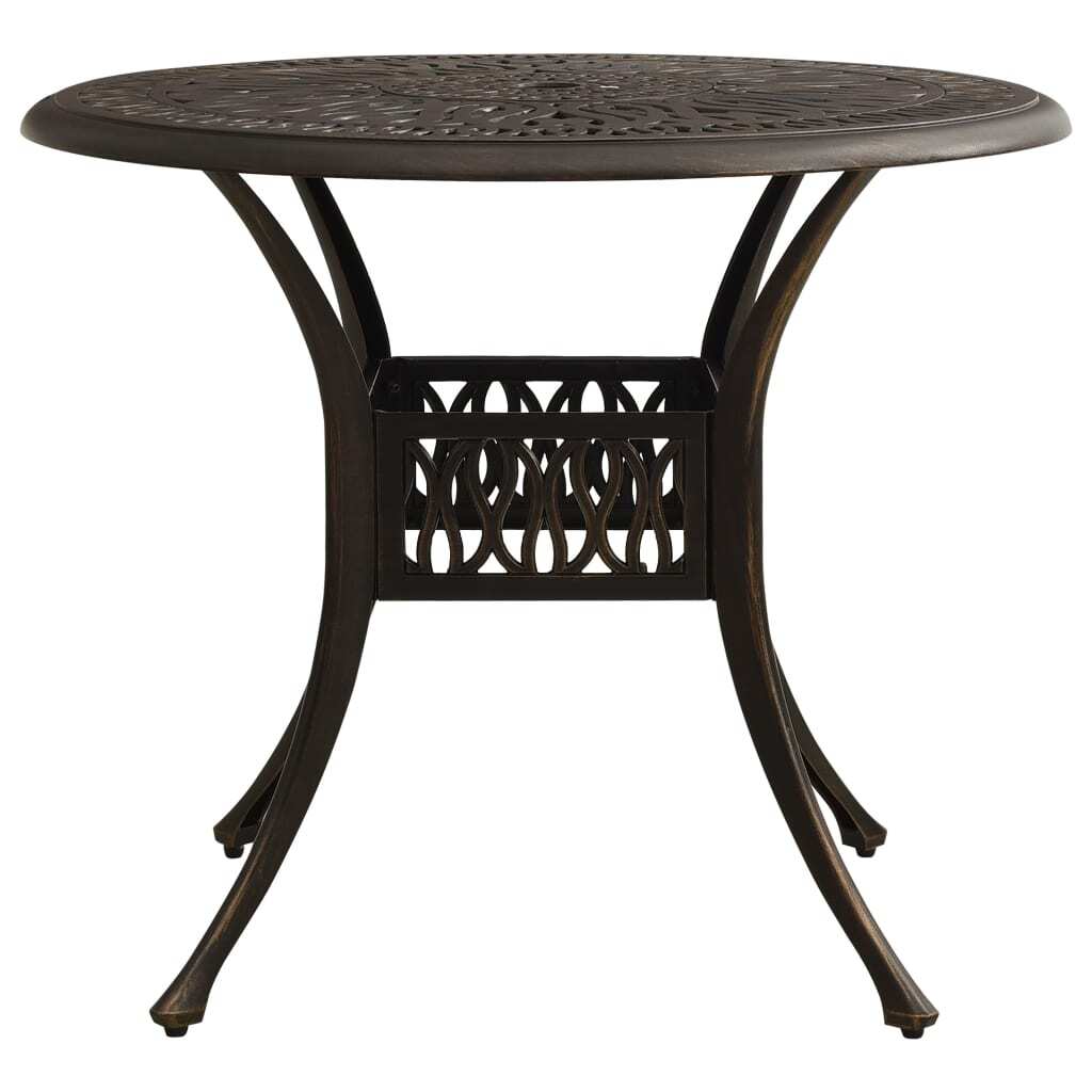 3 Piece Bistro Set Cast Aluminum Bronze - Galactic capuchin