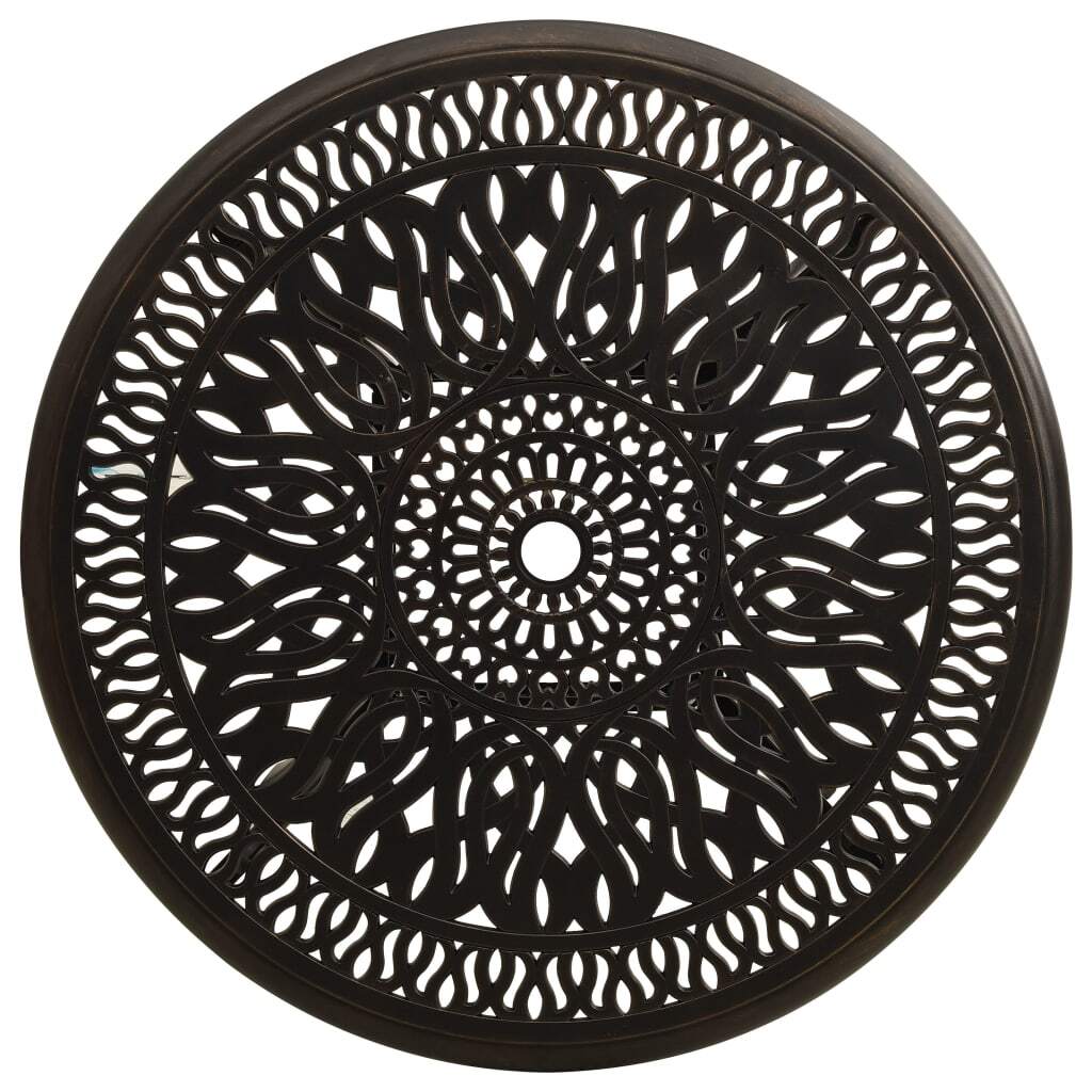 3 Piece Bistro Set Cast Aluminum Bronze - Galactic capuchin