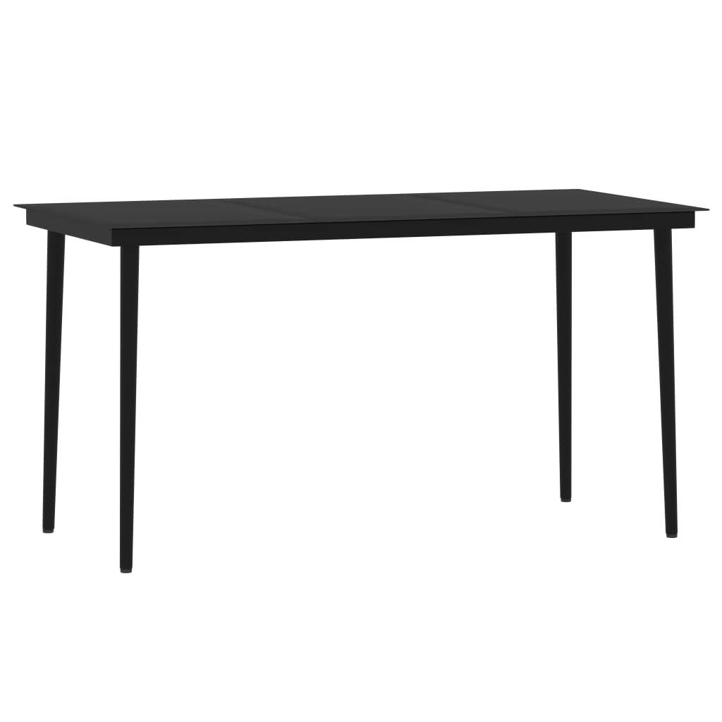 5 Piece Patio Dining Set Black - Galactic capuchin