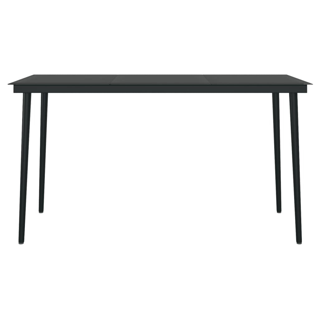 5 Piece Patio Dining Set Black - Galactic capuchin