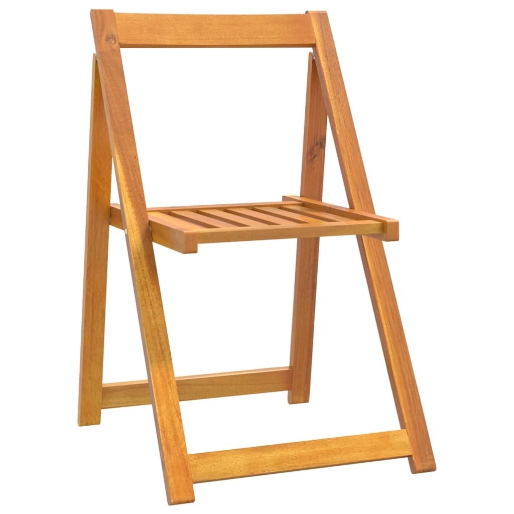 Folding Garden Chairs 6 pcs Solid Wood Acacia - Galactic capuchin