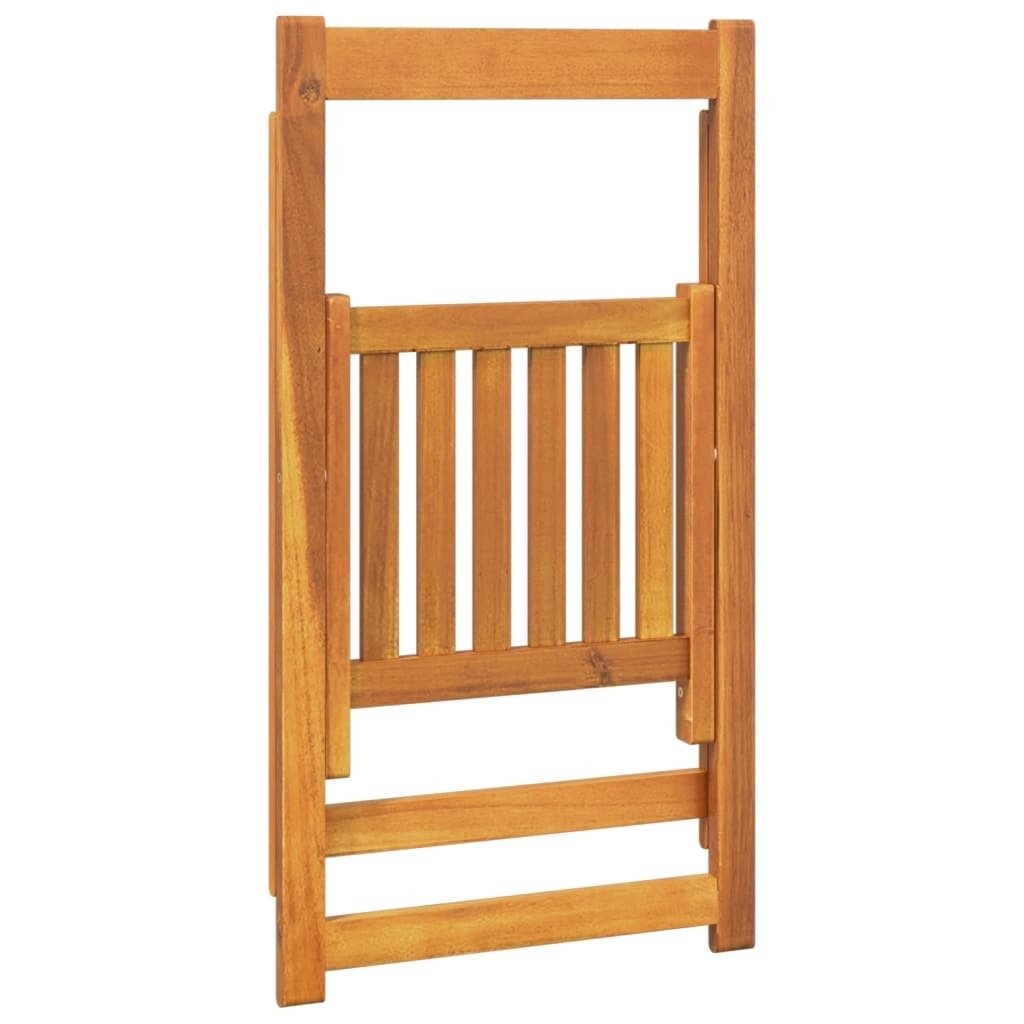 Folding Garden Chairs 6 pcs Solid Wood Acacia - Galactic capuchin