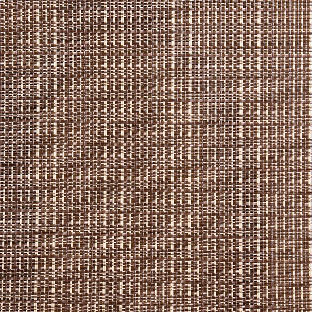 Garden Chair Set of 2 Brown Textilene, Powder - Coated Steel - Galactic capuchin
