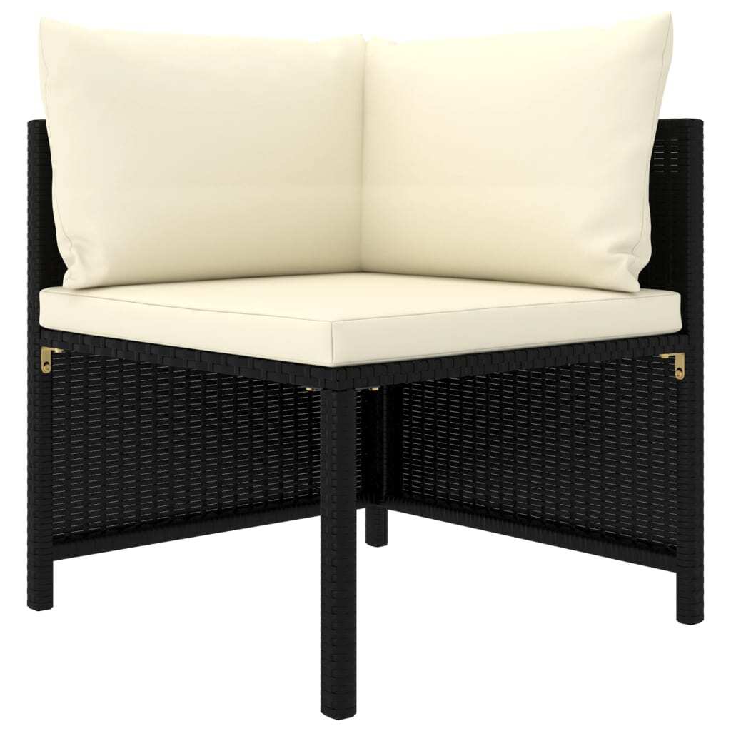 Garden Sofa Set Black, Cream White - Galactic capuchin