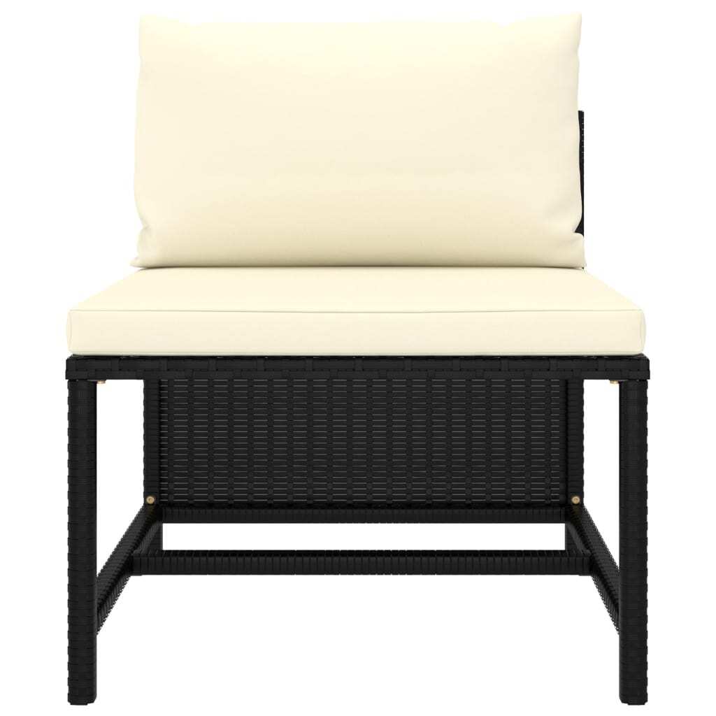 Garden Sofa Set Black, Cream White - Galactic capuchin