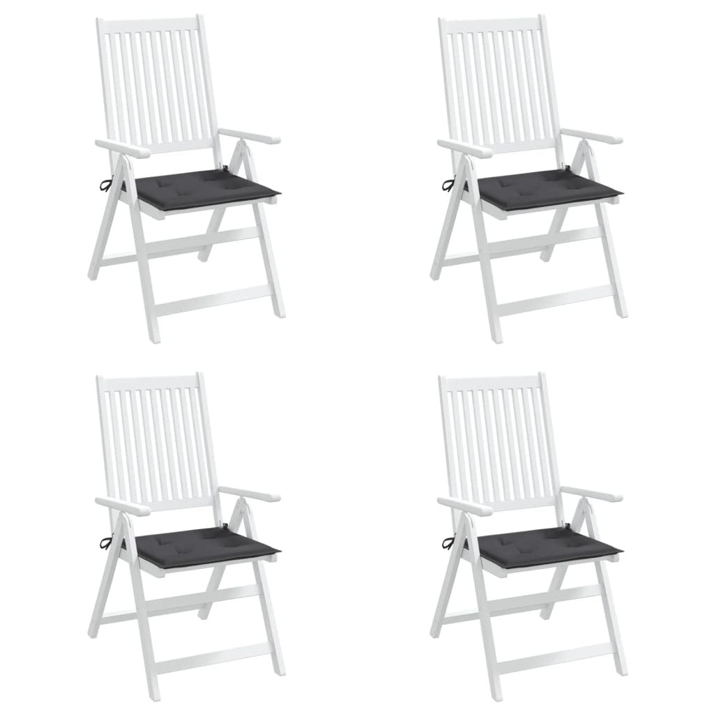 Chair Cushion Set of 4 Anthracite Oxford fabric (100% polyester) - Galactic capuchin