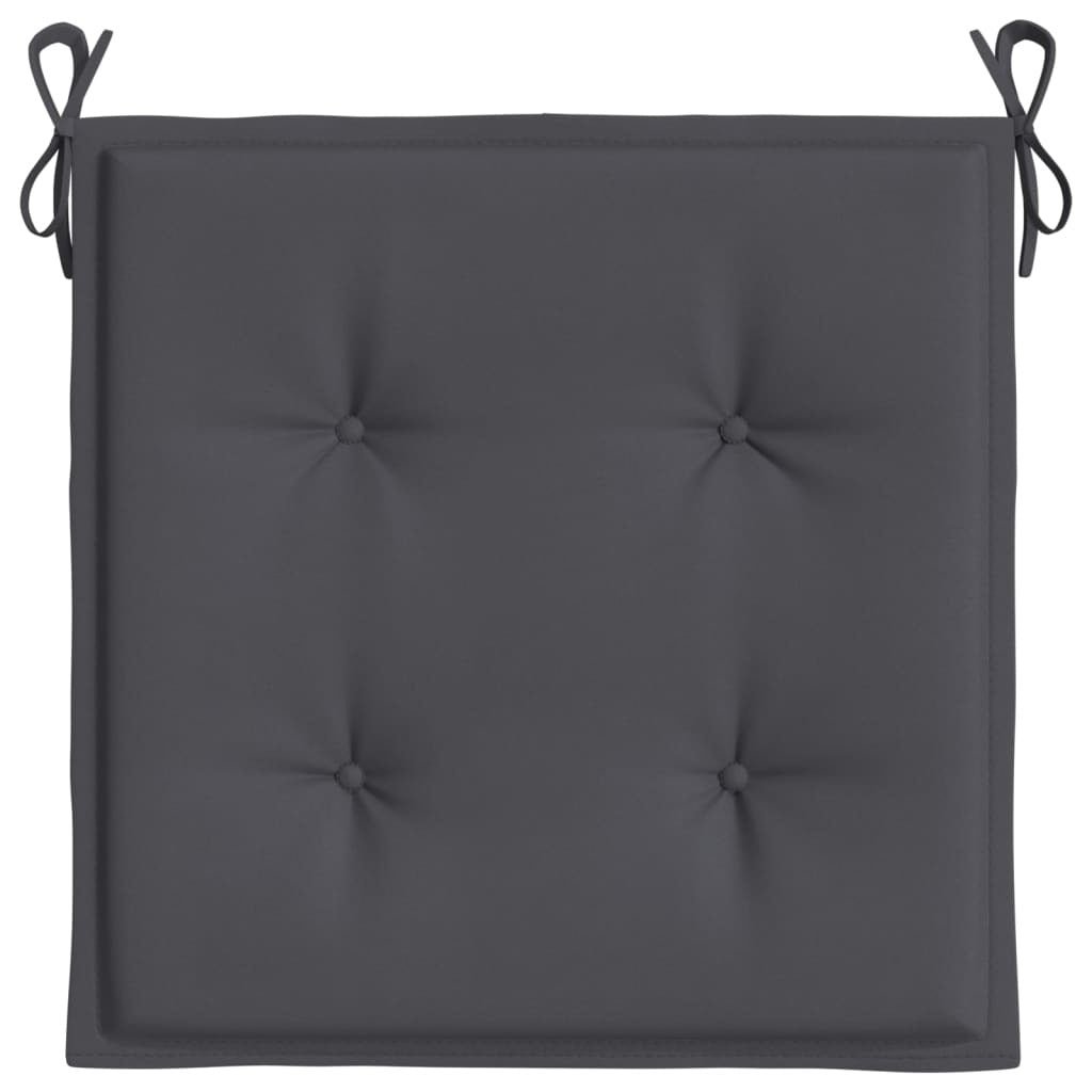 Chair Cushion Set of 4 Anthracite Oxford fabric (100% polyester) - Galactic capuchin