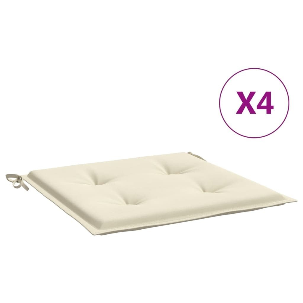 Chair Cushion Set of 4 Cream Oxford fabric (100% polyester) - Galactic capuchin