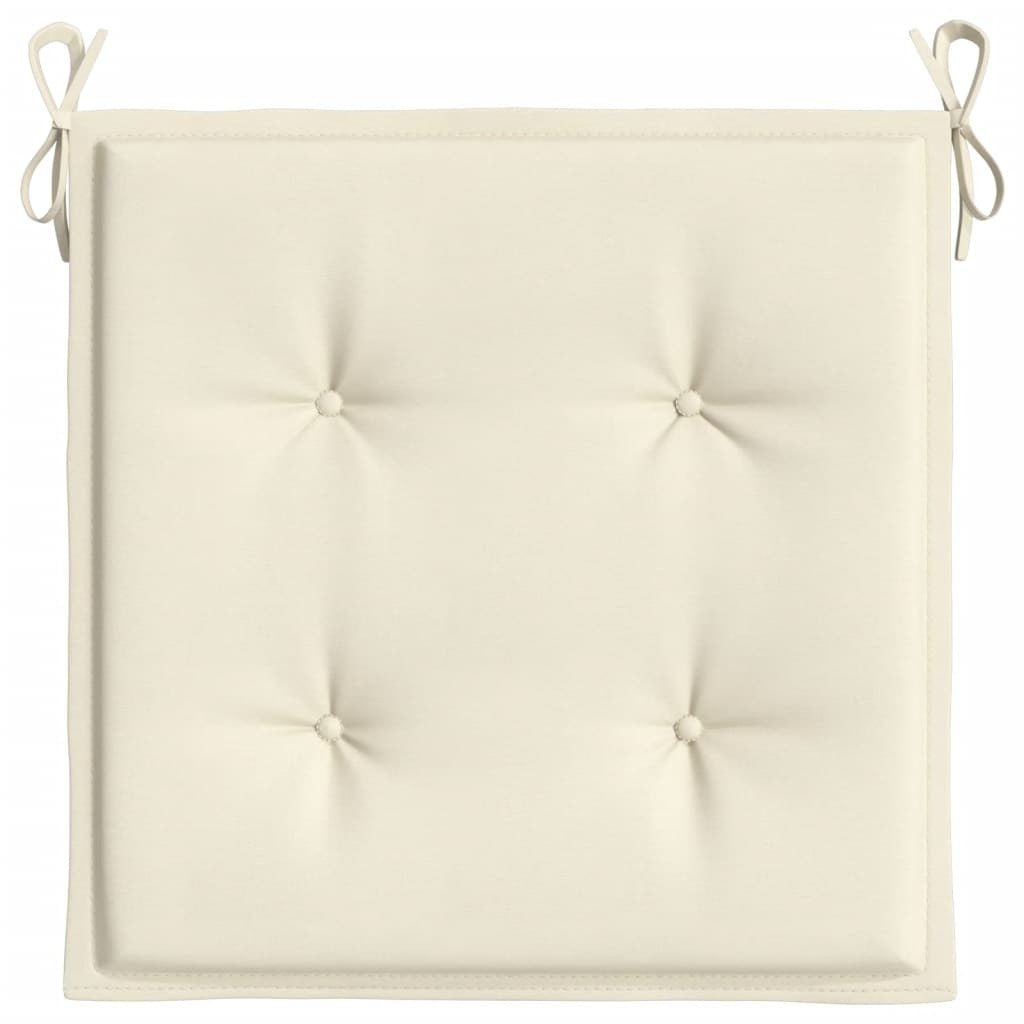 Chair Cushion Set of 4 Cream Oxford fabric (100% polyester) - Galactic capuchin