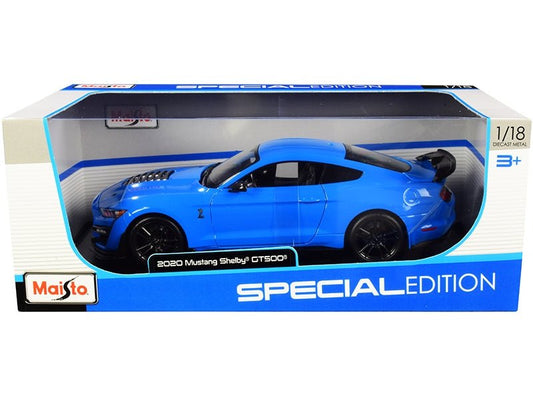 2020 Ford Mustang Shelby GT500 Light Blue "Special Edition" 1/18 Diecast Model Car by Maisto - Galactic capuchin