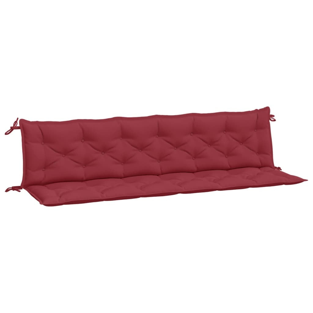 Garden Bench Cushion Wine Red 78.7"x(19.7"+19.7")x2.8" Oxford Fabric - Galactic capuchin