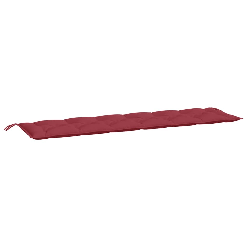 Garden Bench Cushion Wine Red 78.7"x(19.7"+19.7")x2.8" Oxford Fabric - Galactic capuchin