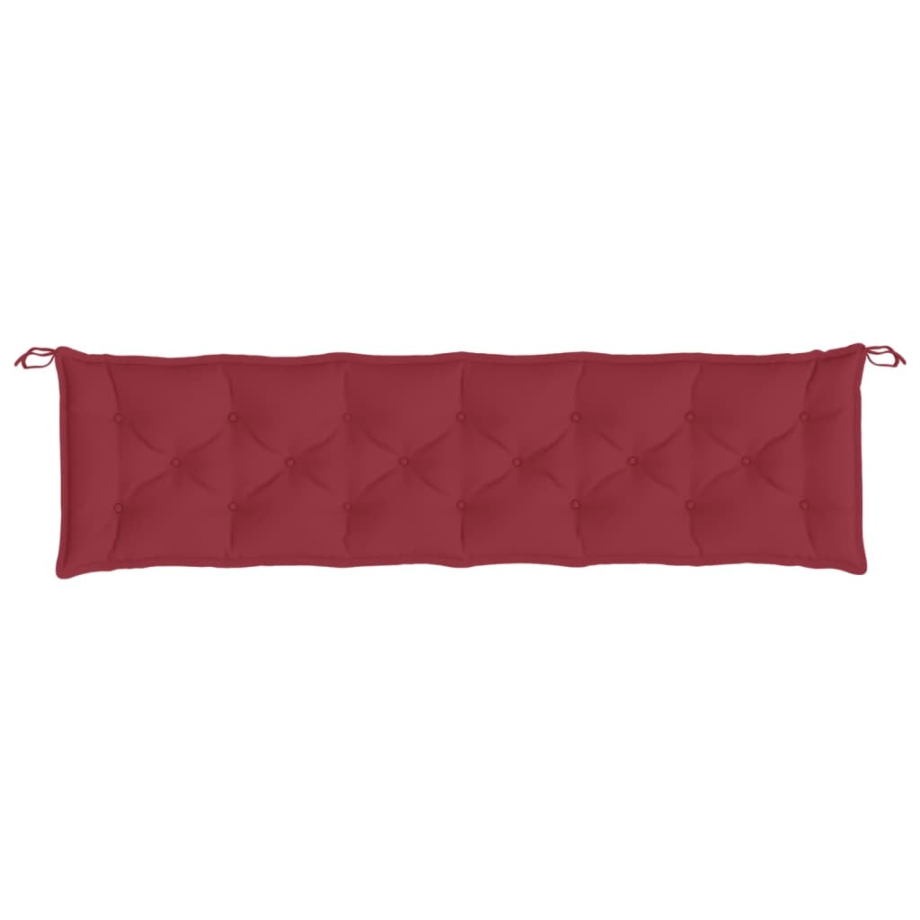 Garden Bench Cushion Wine Red 78.7"x(19.7"+19.7")x2.8" Oxford Fabric - Galactic capuchin
