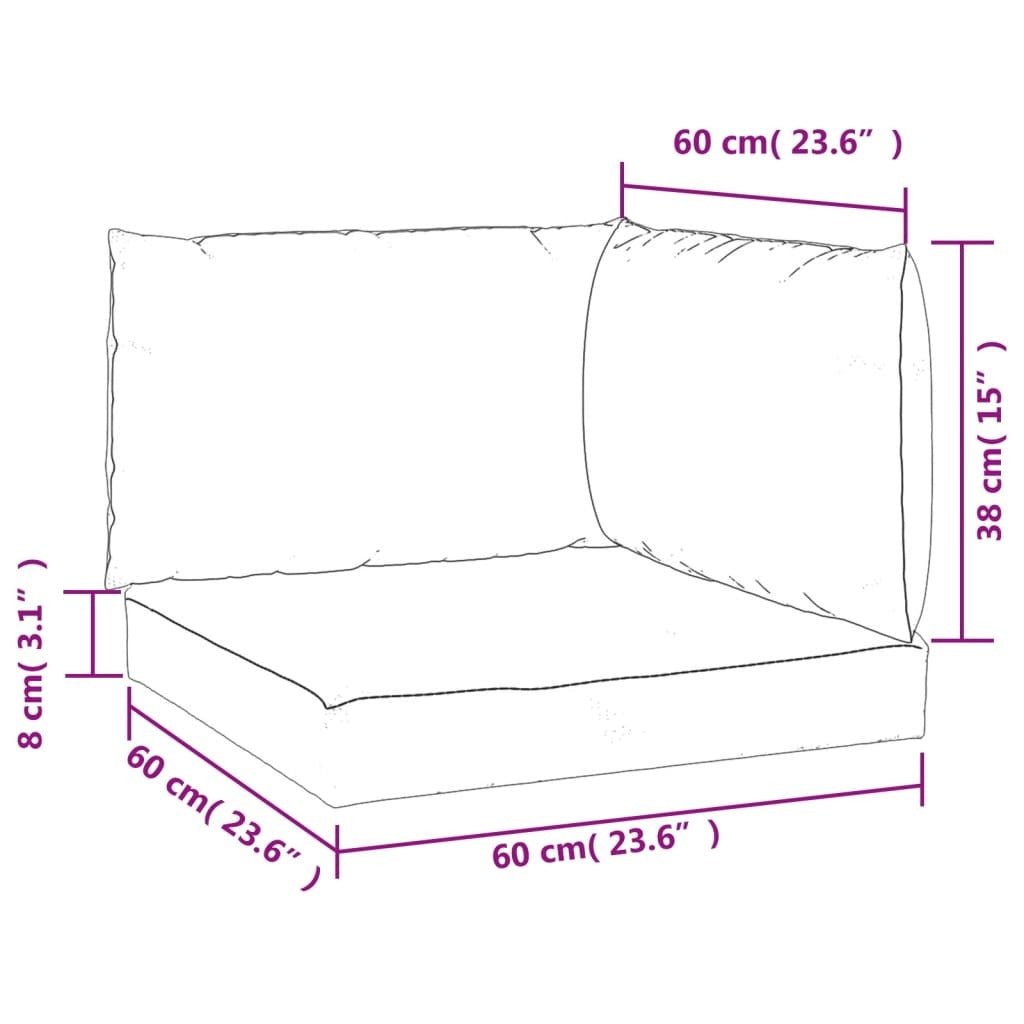 Pallet Cushion Green Oxford fabric, Hollow fiber, Foam fiber - Galactic capuchin