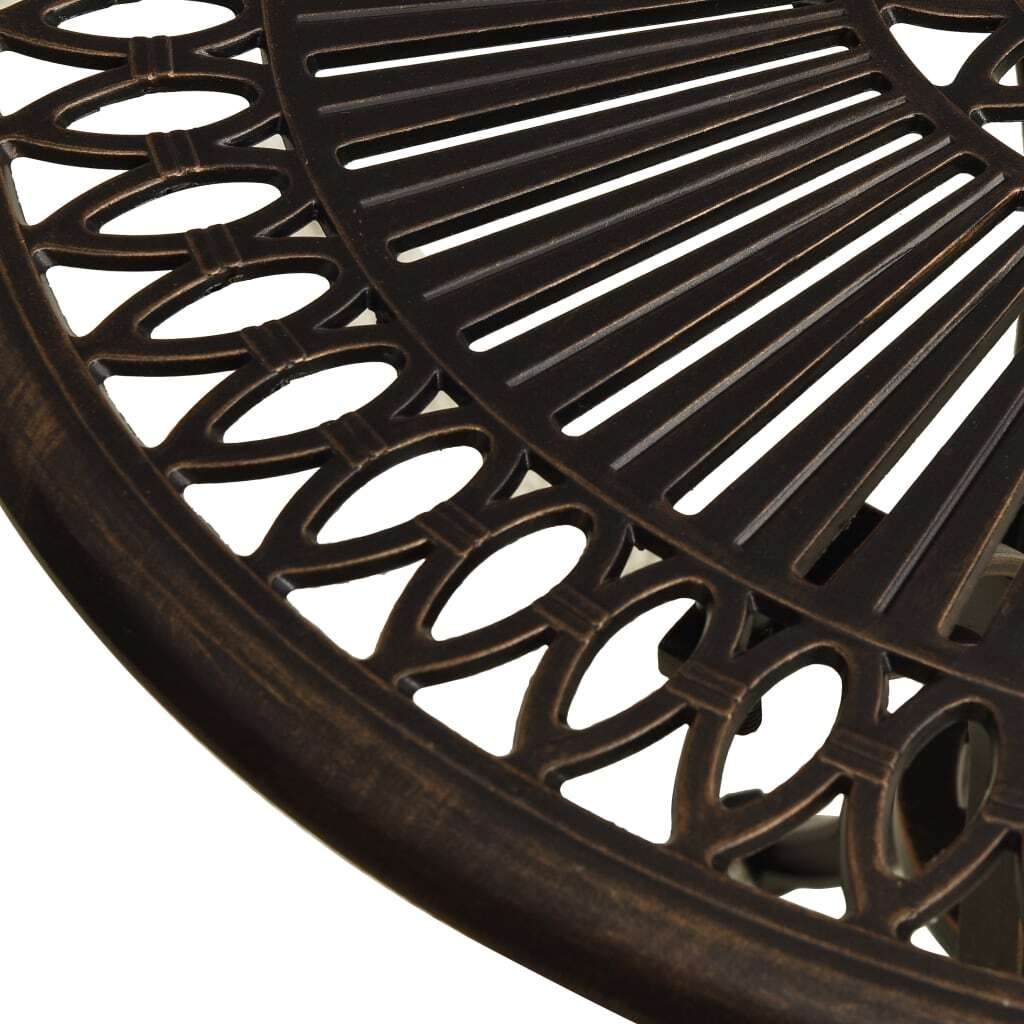 Patio Table Bronze 24.4"x24.4"x25.6" Cast Aluminum - Galactic capuchin
