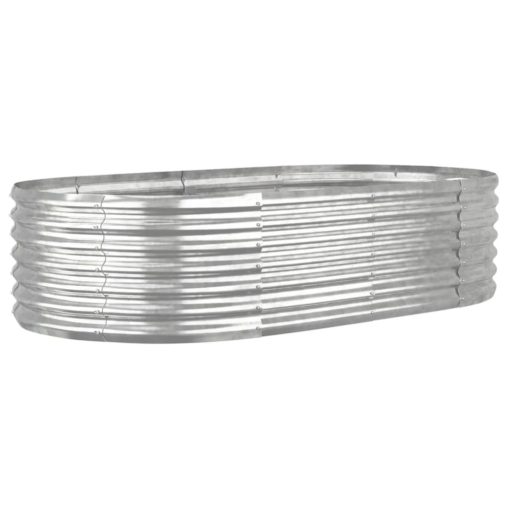 Garden Raised Bed Galvanized Steel 59.8"x31.5"x14.2" Silver - Galactic capuchin