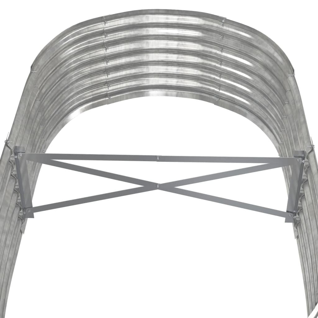 Garden Raised Bed Galvanized Steel 59.8"x31.5"x14.2" Silver - Galactic capuchin