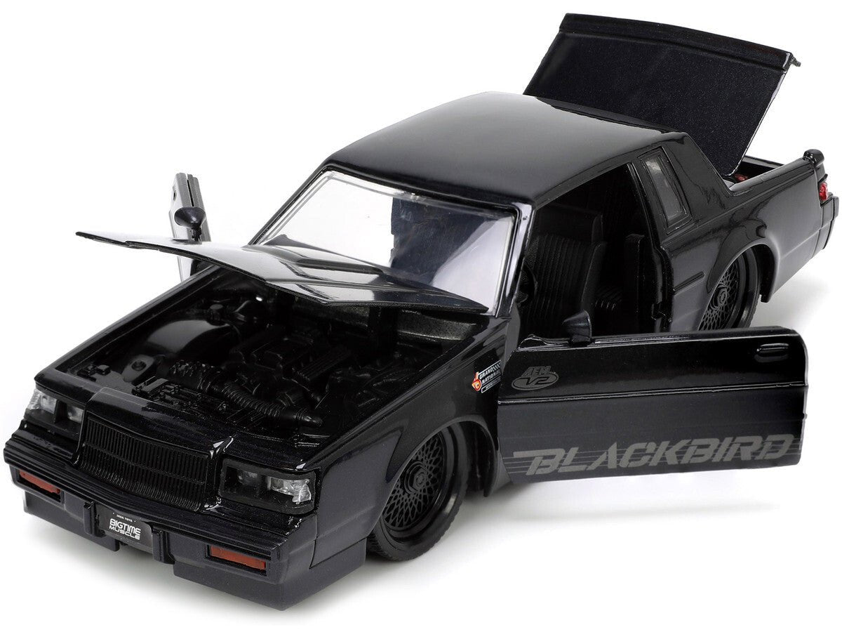 1987 Buick Grand National Black Metallic "Blackbird" "Bigtime Muscle" Series 1/24 Diecast Model Car by Jada - Galactic capuchin