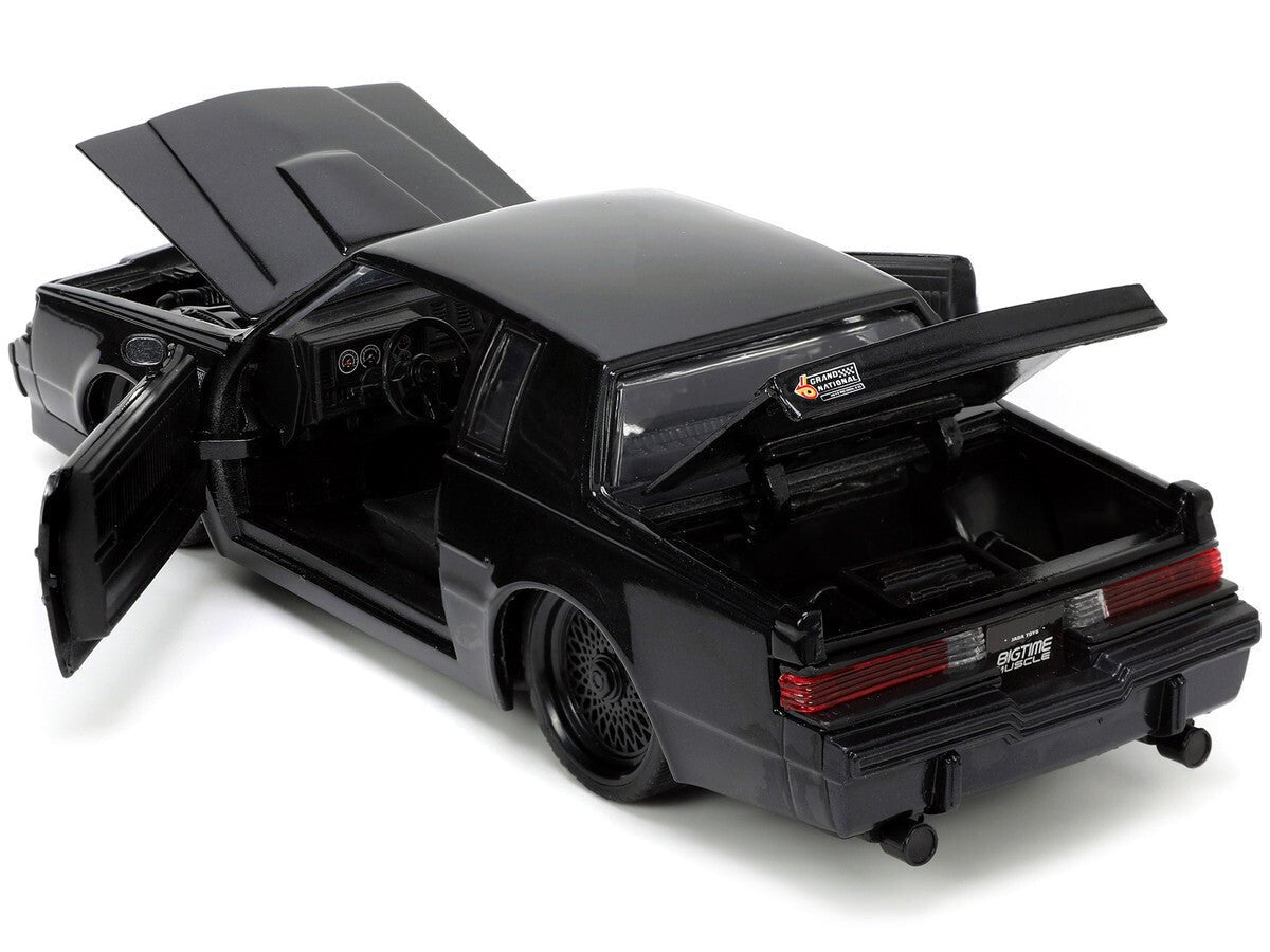 1987 Buick Grand National Black Metallic "Blackbird" "Bigtime Muscle" Series 1/24 Diecast Model Car by Jada - Galactic capuchin