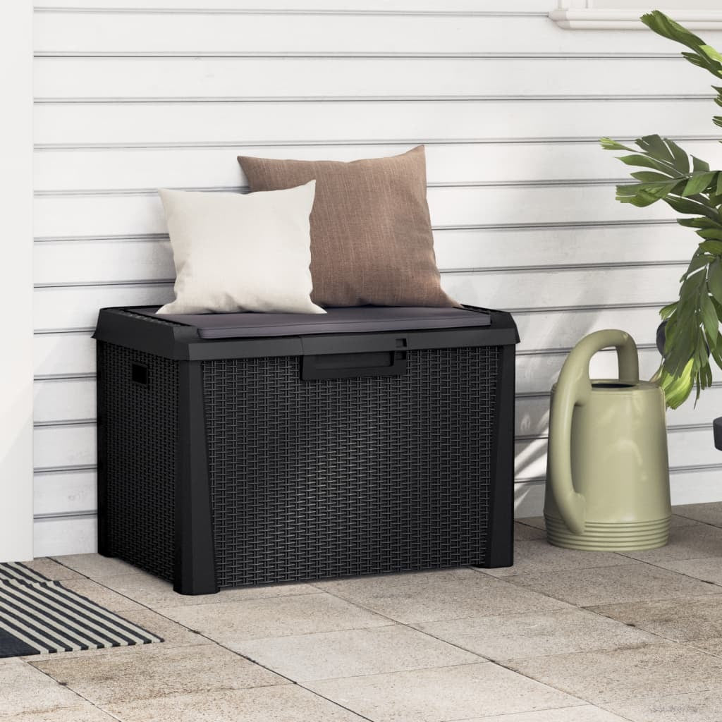 Garden Storage Box Anthracite Polypropylene Medium - Galactic capuchin