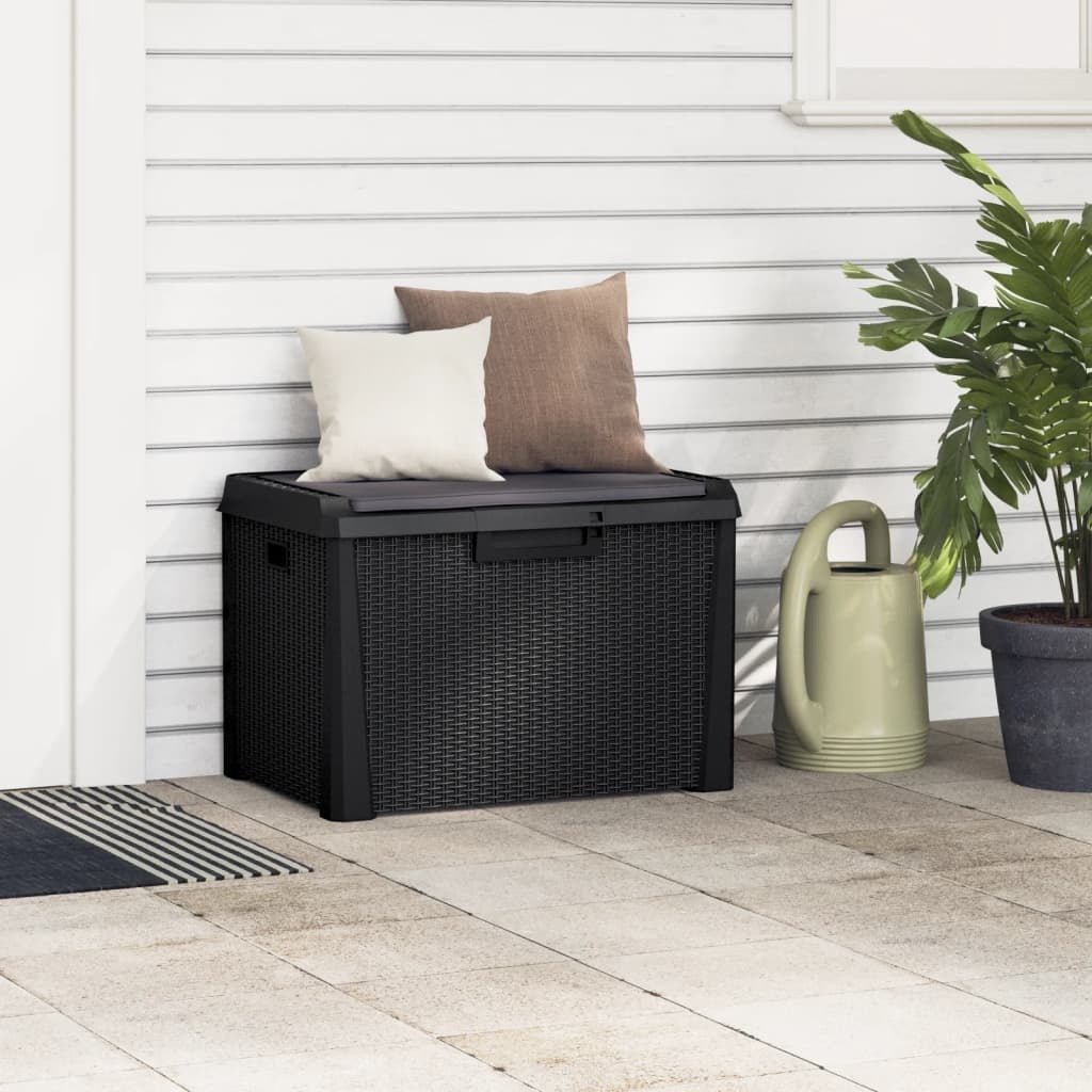 Garden Storage Box Anthracite Polypropylene Medium - Galactic capuchin