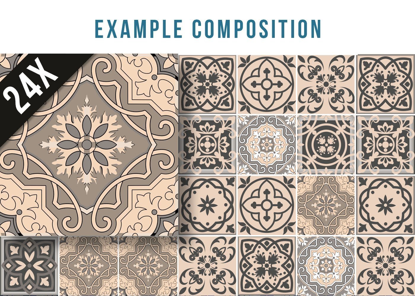 5" X 5" Espresso Brown Mosaic Peel And Stick Removable Tiles - Galactic capuchin