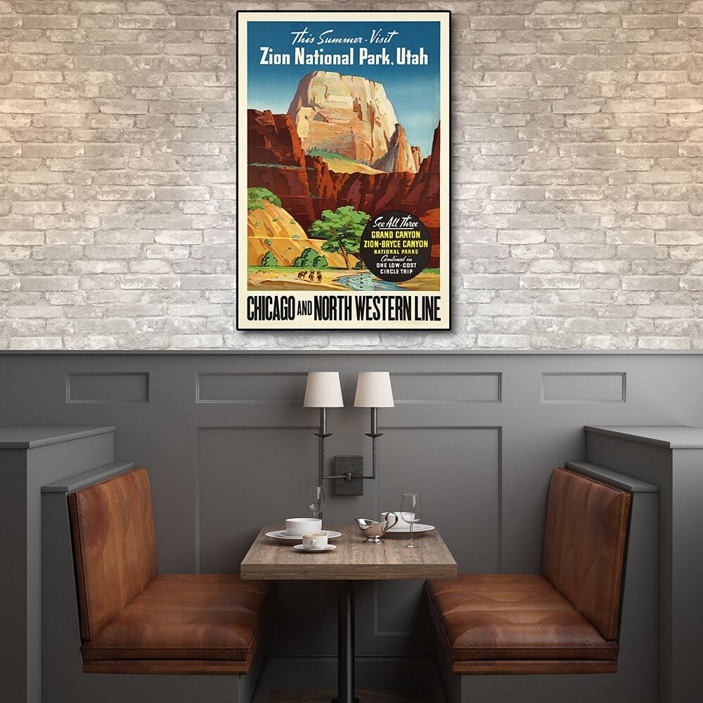 Zion National Utah Unframed Print Wall Art - Galactic capuchin