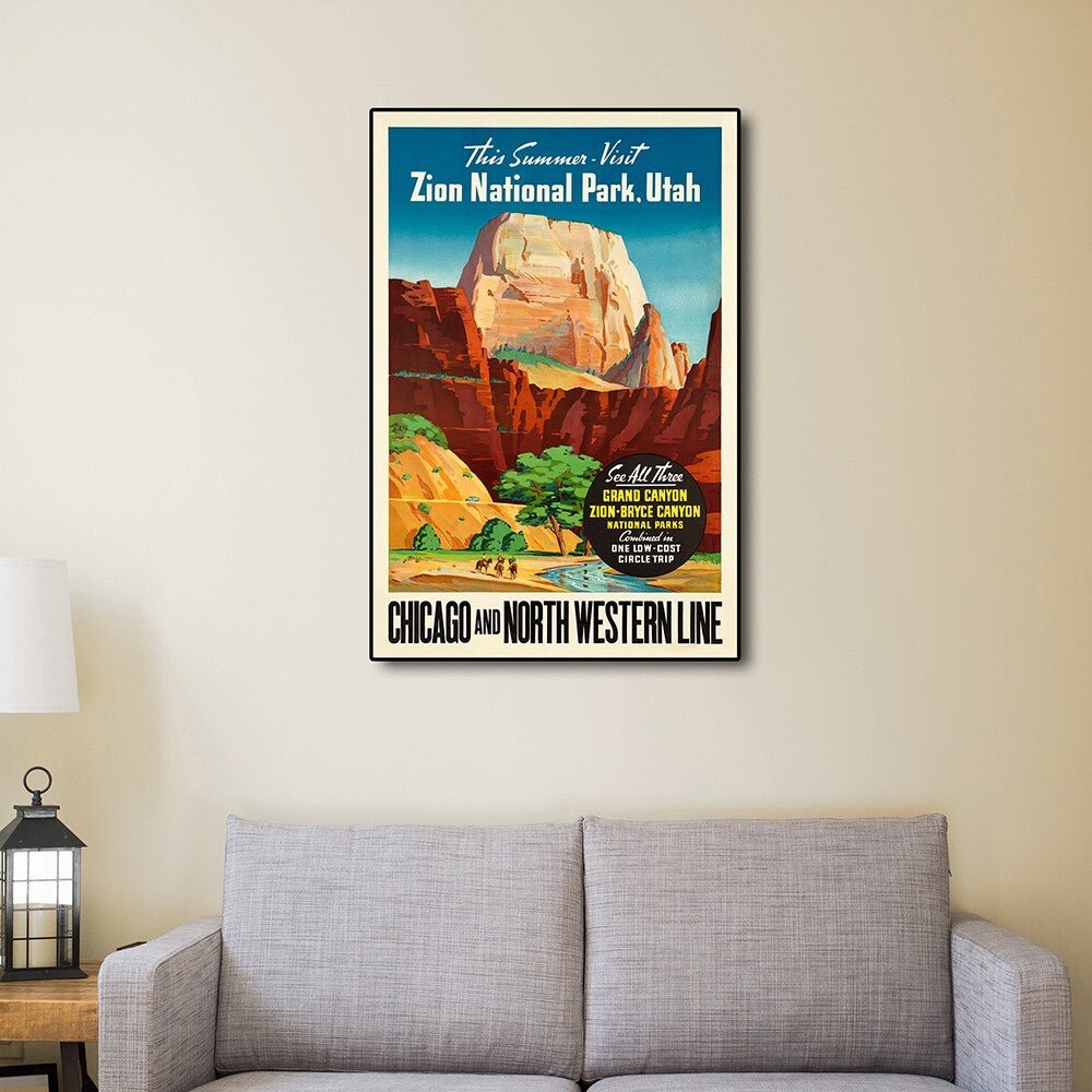Zion National Utah Unframed Print Wall Art - Galactic capuchin