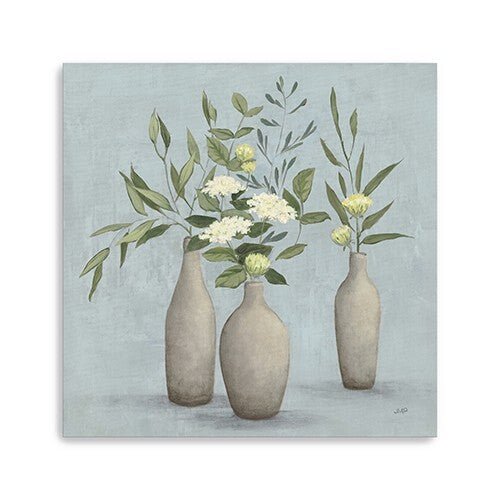 Bohemian Flowers In Ceramic Vases Unframed Print Wall Art - Galactic capuchin