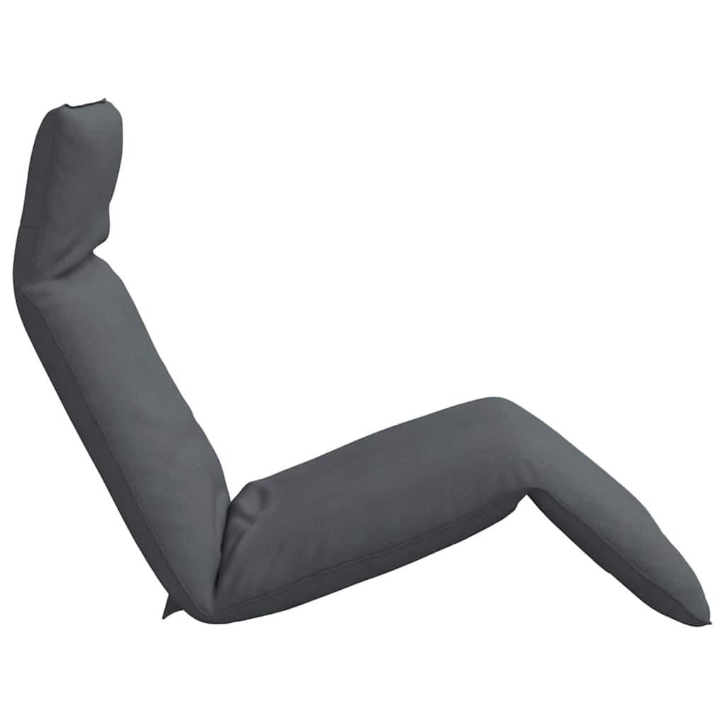 Sun Lounger Gray Oxford fabric, metal, foam Large Collapsible - Galactic capuchin