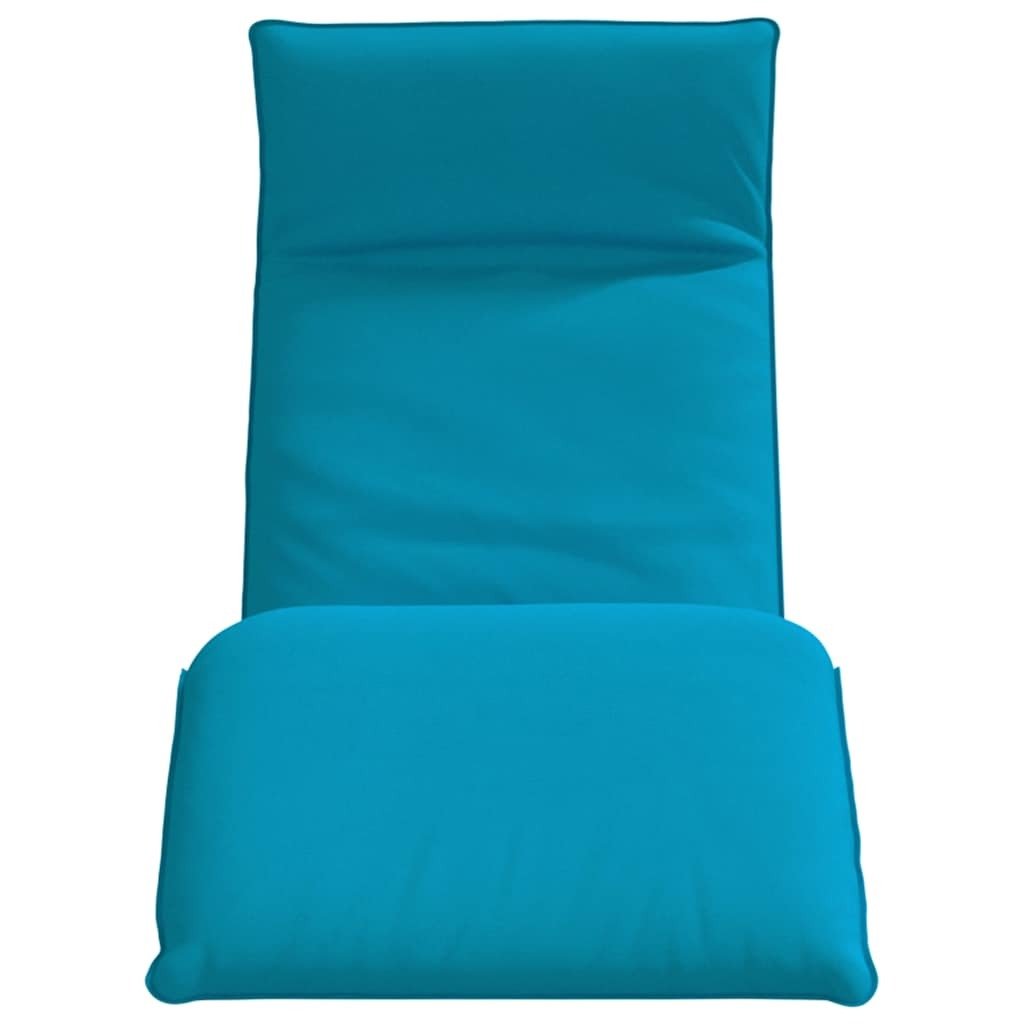 Folding Sun lounger Light Blue 68.9x21.3x3.3" Oxford Fabric - Galactic capuchin