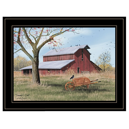 Summers End 2 Black Framed Print Wall Art - Galactic capuchin