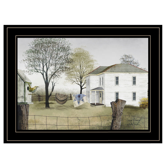 Spring Cleaning 2 Black Framed Print Wall Art - Galactic capuchin