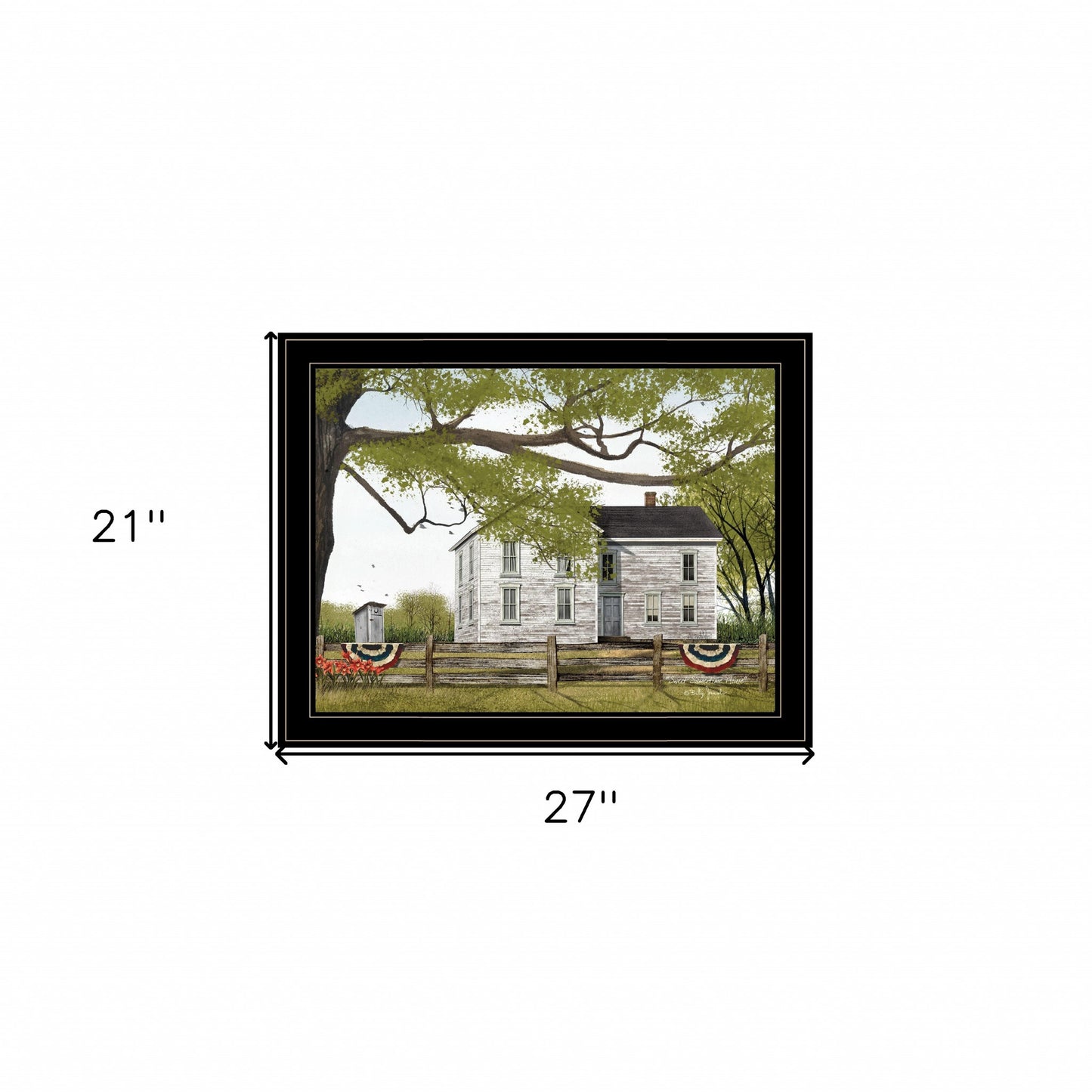 Sweet Summertime House 4 Black Framed Print Wall Art - Galactic capuchin