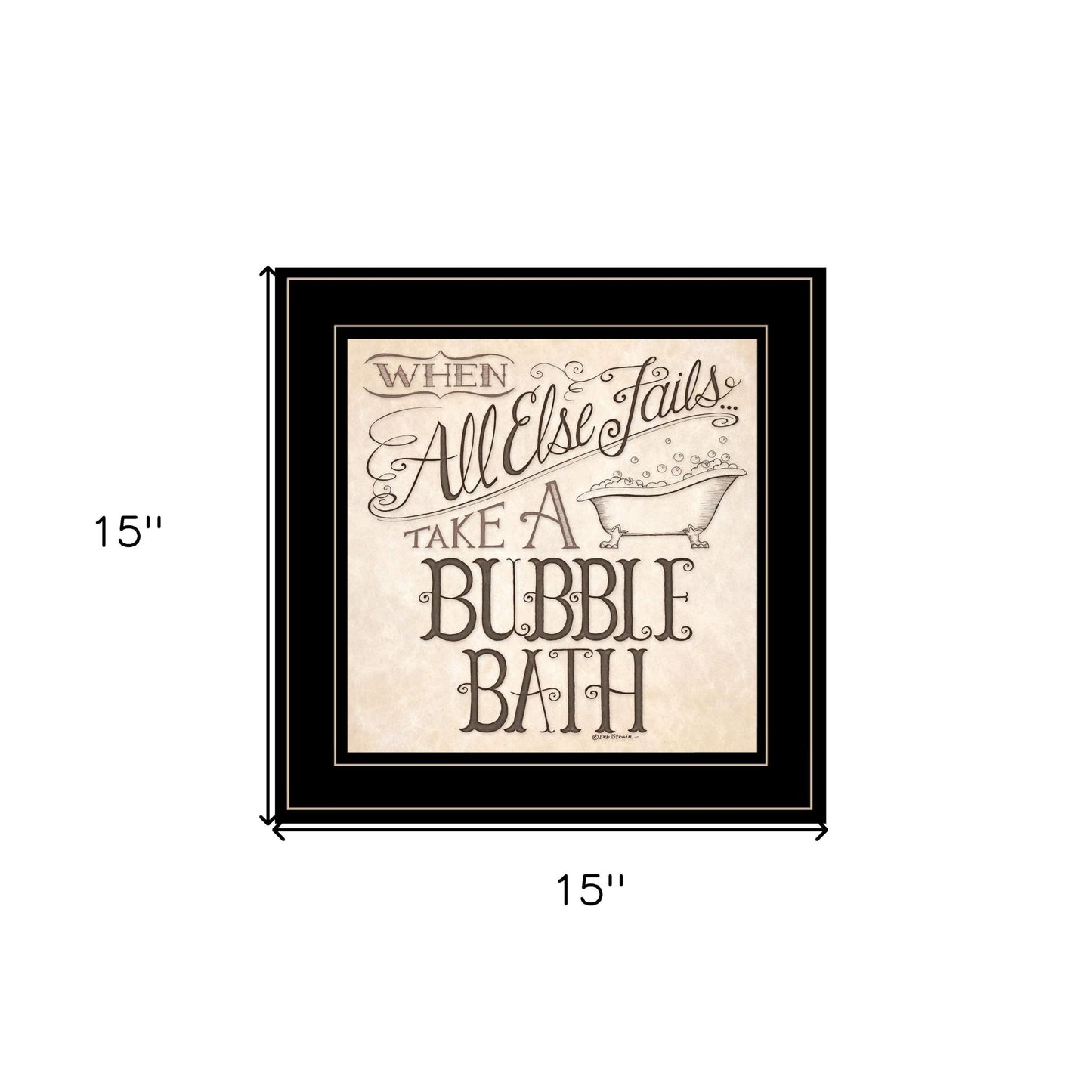 When All Else Fails 3 Black Framed Print Bathroom Wall Art - Galactic capuchin
