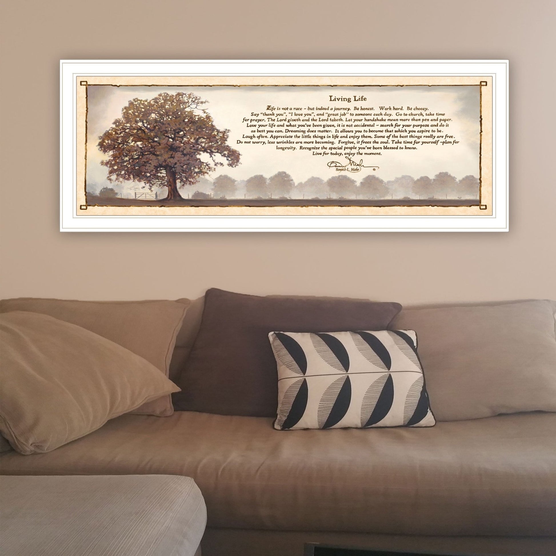 Living Life 10 White Framed Print Wall Art - Galactic capuchin