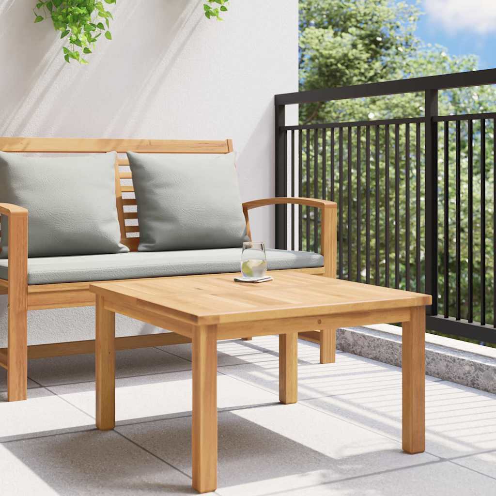 Coffee Table Brown 23.62 x 23.62 x 14.17 in Solid Teak Wood - Galactic capuchin