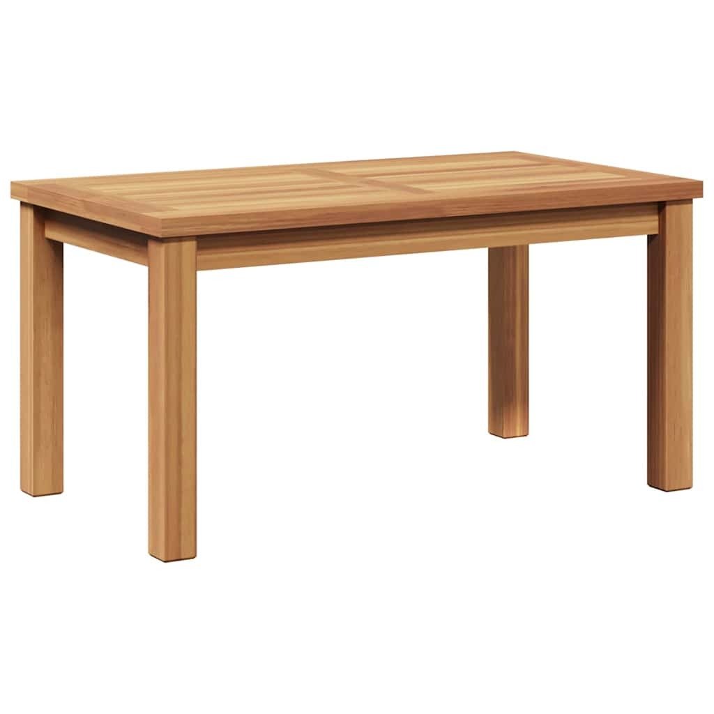 Coffee Table Brown 27.56 x 15.75 x 14.17 in Solid Teak Wood - Galactic capuchin