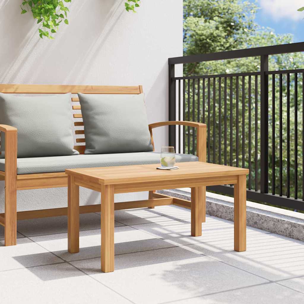 Coffee Table Brown 27.56 x 15.75 x 14.17 in Solid Teak Wood - Galactic capuchin