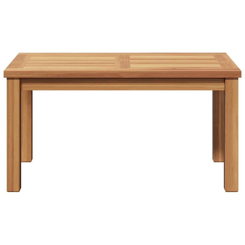 Coffee Table Brown 27.56 x 15.75 x 14.17 in Solid Teak Wood - Galactic capuchin