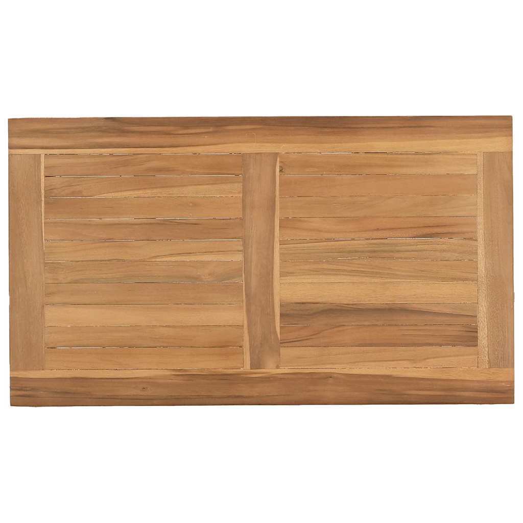 Coffee Table Brown 27.56 x 15.75 x 14.17 in Solid Teak Wood - Galactic capuchin