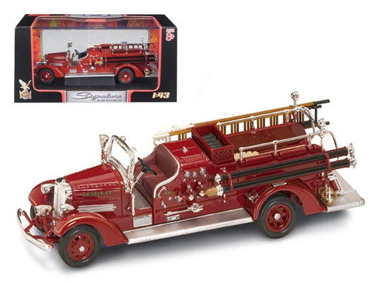 1938 Ahrens Fox VC Fire Engine Red 1/43 Diecast Model by Road Signature - Galactic capuchin