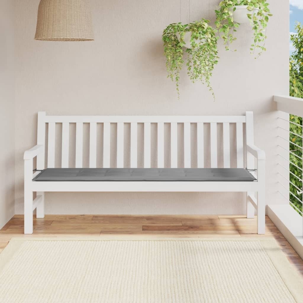 Garden Bench Cushion Grey Oxford fabric (100% polyester) - Galactic capuchin